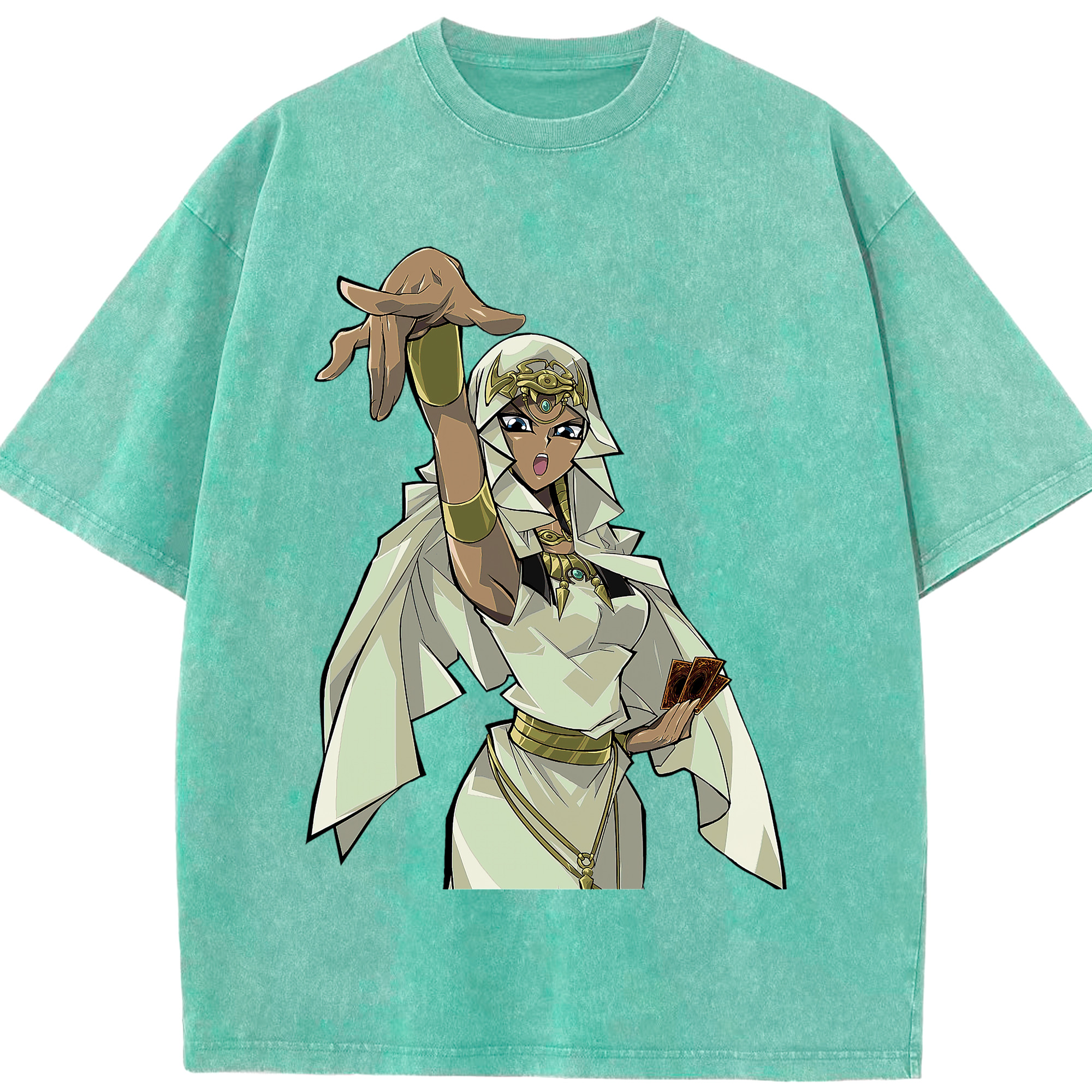 （画像用） 遊☆戯☆王 Yu-Gi-Oh! 綿100% ヴィンテージ風 半袖Tシャツ（フロントプリント）